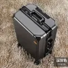 Luggage Fashion Rolling Luggage Aluminum Frame USB Charging Trolley Suitcase 20/24/26/28 Inches Students Password Travel Luggage