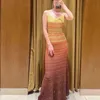 الأناقة الفرنسية 2024 الصيف Sandr o New Bradient Slim Fit Slim Slim Slim Strap Dress