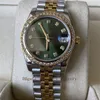 Frauen Watch 278383 2236 Automatische Bewegung Sapphire Glass Green Dial 31mm Diamond Girl Uhren