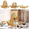 Toys Wooden Cat Scratcher Sisal Cat Scratching Ball 3 In 1 WearResistant Grinding Paw Toy Scratch Board Solid Wood Scraper For Cats