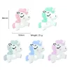 Brinquedos 5pcs alimentos de grau de silicone morto bebê pingente de brinquedo de dentição urso urso coelho gato dinossauro contas diy hippo leão mastigar