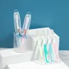 Köpfe 10pcs tragbare faltbare Zahnbürste mit superweicher Borstenbeschreibung für Camping -Geschäftsreise im Freien