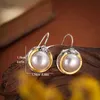 Charme Boucles d'oreilles en peluche simulées vintage pour les femmes 2023 Nouvelle mode de mariage Bijoux de bijoux Charme Crystal Boucles d'oreilles Cadeaux Y240423