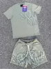 5A Mens Syna World Tshirts Set Imprimé T-T-T-T-T-shirt Graphic Tshirt et shorts Hip Hop Y2K Shirts