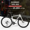 Cyklar Sava New Carbon Fiber Gravel Road Bike With GRX 400 20SPEED DUAL DISC Brake Discs T800 Carbon Fiber Frame Road Bike Racing Bike Y240423