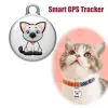 Trackers GPS Mini Pet Locator Smart Tracking Device Location Tracker Collar Pet Antilost Device Trouver mon animal de compagnie pour Dog Cat Collar Tracker