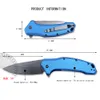 Couteau de poche pliant portable Blue 9CR13MOV BLADE STONETHAS