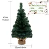 Decoratieve bloemen 40/50/60cm Kerstboom Desktop Mini Kerstmis ornamenten Kunstmatige planten Flowerjaar Navidad Home Room Decoratie