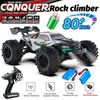 Carro elétrico/RC Car 4WD Controle Remote Car Off Road 4x4 RC Caminhão de alta velocidade Super pincel sem pincel 50 ou 80 km/h Racing Racing Monster Toy Kids Adults T240422