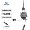 Acessórios Wadsn MSA fone de ouvido tático com o adaptador de trilho de capacete rápido Airsoft CS Shooting Headset Acessórios de Comunicação do Exército