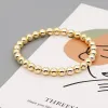 Strands Go2Boho Gold Bead Bracelet Damas Mujeres Joyas de moda Joyas de joyas elásticas de moda