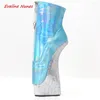 Boots Blue Horse Heel Women's Arrival Design Mixed Colors 22cm Round Toe Nightclub Cosplay Shoes For