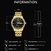Chenxi Golden Quartz Watch Men Top Top Luxury Wristwatch imperméable Golden Male Wrist Man Clock Full Steel Relogie Masculino 240417
