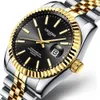 2024 Nya high end mode Men's and Women's Par Gold Band Kalender Nightlight Waterproof Watch Hot Selling Style