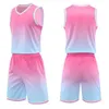 Fans Tops Tees New Basketball Jersey Set Wholesale Custom Cheap Breathable Basketball Wear 100% Polyester Blank Sports Clothes College Man Kid Y240423