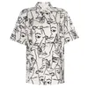 メンズTシャツ2024ポートレート印刷された半袖シャツ、新しい夏のシャツ、メンズカジュアルルーズトップマンティーポロストップス