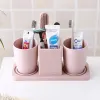 Heads Electric Toothbrush Holder Bathroom Tumbler Storage Shelf Plastic Containers Baskets Home Organizer Accessories