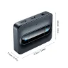 Adattatore MultiPoint Bluetooth 5.0 trasmettitore audio da 3,5 mm AUX RCA latenza a bassa latenza stereo adattatore wireless Connect 2 cuffie per PC TV scatola