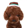 Vestido de cachorro gato chapéu de natal chapéu de inverno quente pet pavor claus natal ano 2024 luxunhas navidad natale figurmings