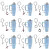 Keychains LETHARDS LETTR CHARM POUR LES ACCESSOIRES DE CUP A-Z PENDANTS INITIAL Ornement Ornement personnalisé 40 oz avec livraison de chute de poignée OTY4H