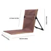 Foldable Camping Chair Garden Park Single Lazy Chair Folding Backrest Cushion Picnic Backrest Beach Chair Outdoor Camping Supplies 240422