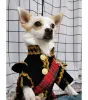 Zestawy ręcznie robione ubrania dla psów Dostarczanie Scottish Plaid Kilt Royal Style Velvet Mundurs Tuxedo Suit Koty pudle Yorkie Maltańskie kurtki