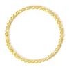 Strands Faceted Zircon Beads Bracelets For Women Men 4MM Crystal Tourmaline Pink Opal Stretch Bracelet Tiny Mini Bangles Fashion Jewelry