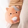 Round Shape Stuffed Cow Toy Kawaii Animal Plush Pillow Orange Fat Cat Soft Kids Toys