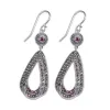 Orecchini Bocai 100% S925 Orecchini in argento sterling Thai Silver Garnet Marcasite Fashion Gioielle