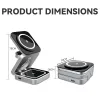 Carregadores 15W 3 em 1 Magnetic Wireless Charger Stand Pad dobrável para iPhone 14 13 12 Apple Watch 8 7 AirPods estação de dock de carregamento rápido