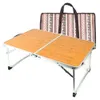 Camp Meubles HOORU Camping Table pliante de camping Lightweight Portable Portable Aluminium avec sac à main