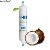 Purifiers Sooel T33 Quick Connect Inline Coconut Carbon Post Water Filtercartridge met 2 fitting waterzuiveraar omgekeerde osmose