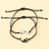 Strängar yin yang tai chi fiskarmband för kvinnor män mode nationell droppande olja vänskap par armband smycken gåva grossist