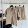 Projektant męski projektant Nowy wydrukowany garnitur męski krótki rękaw letnie dżinsowe szorty Koszulki vintage luźne dwuczęściowe zestaw modny 4uwy 6i6r