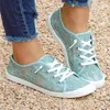Chaussures décontractées 2024 Fashion Summer Lace Flat Breathable Women Sneakers Femme Lace-Up confort Mesh Sport Zapatillas Mujer