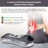 Dispositivo di trazione lombare elettrica Twinklepoch con allungamento dinamico, 2 teste di massaggio, 3 livelli di massaggio a vibrazione e impacco caldo per alleviare il mal di schiena