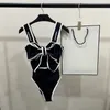 Designer sexy Bikini Frauen Bodysuit Badebekleidung Design Brief Schultergurt Badeanzug Atmungsaktiv Badeanzug Strandkleidung