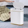 Smart Trash Can Large Capacity For Kitchen Bathroom Garbage Bin Automatic Induction Waterproof With Lid Home 240408