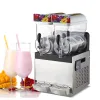 Makers Commercial Slushy Machine, 2X15L Frozen Drink Margarita Slush Making Italia 2 Bowls Ice Slushie Maker