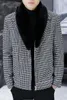 Herenjacks Winter Luxe Grote kraag voor koude heer Lush Plush Velvet Modieuze jassen Fleece Warm seizoensgebonden kleding