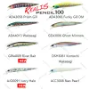 Acessórios feitos na dupla do Japão Realis Minnow 80sp 80mm Suspendendo Truta Bass Lure Fishing Minnow Saltwater Tungsten Twitch Jerk Retrie