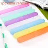 Heads 5pcs Portable Travel Hiking Camping Toothbrush Holder Case Box Tube Cover Toothbrush Protect Holder Case Random Color