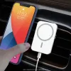 Chargers 15W Magnetic MacSafe Fast Car Беспроводное зарядное устройство для iPhone 14 13 Pro Max Samsung Mac Safe Air Вентилятор зарядка зарядка