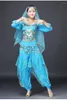 Stage Wear Adult Performance Dancing Costumes Oriental Belly Dance Pant Multi Colors Bollywood Suit