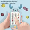 Juguetes de teléfono para bebés Música Teléfono Teléfono Toyos para dormir con Simulación Teether Inglaterra Puzzle Early Educational Toy Kids Gifts 240422