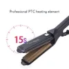 Cerâmica para penteado fofo Curling Currugation Plate Crimper Irons Irons Anti estático Crimping Ferro