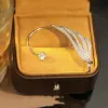 Örhängen 2023 Fashion Crystal Leaf Elf Ear Cuff för kvinnor glittrande zirkonkristall utan genomträngande klippörhängen bröllop smycken gåva