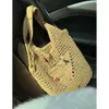 Sac de créateur sac à bandoulière Sac de plage Fashion Mesh Sacs à provisions tissés creux pour sac fourre-tout à paille d'été 143