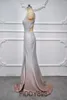 Party Dresses Shimmer Prom Gowns Mermaid Gardient Color Dress Side Slit Women Long For Night Vestidos De Gala