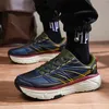 Chaussures décontractées Trail ultralight Running For Men Outdoor Climing Sneakers Mesh Jogging Sports épais semets hors route mâle